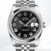 Rolex Datejust Men's 116200BKCAJ 36mm Silver-tone Bracelet