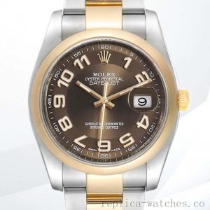 Rolex Datejust Men's 36mm 116203BRAO Oyster Bracelet Stainless Steel