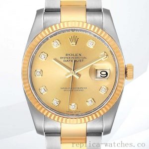 Rolex Datejust Men's 36mm 116233CDO Champagne Dial Silver-tone