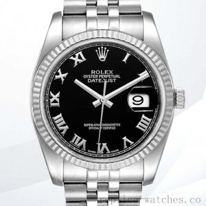 Rolex Datejust Men's 36mm 116234BKRJ Black Dial