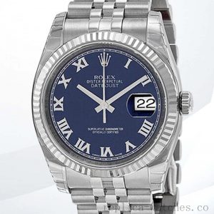 Rolex Datejust 116234BLRJ Men's 36mm Stainless Steel Jubilee Bracelet