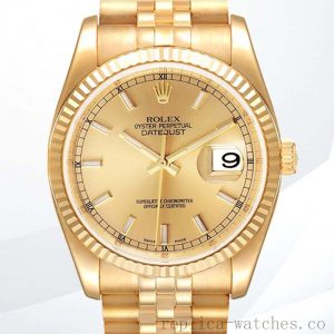 Rolex Datejust 116238-0059 36mm Men's Champagne Dial