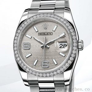Rolex Datejust 36mm Men's 116244-72600 Silver Wave Dial