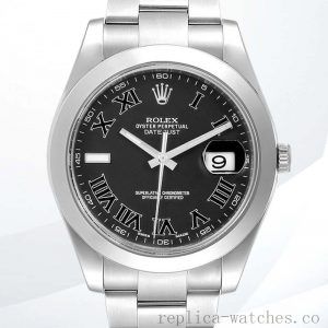 Rolex Datejust 41mm 116300BKRO Men's Stainless Steel Oyster Bracelet
