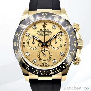 Rolex Daytona Men's 116518CDR 40mm Rubber Band Gold-tone