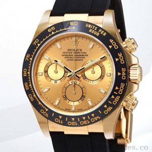 Rolex Daytona 116518CSR Men's 40mm Rubber Band Watch