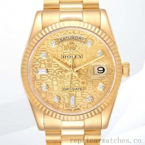Rolex Day-Date 36mm 118238CJDP Men's Stainless Steel Champagne Dial