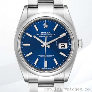 Rolex Datejust m126200-0006 36mm Men's Watch Blue Dial
