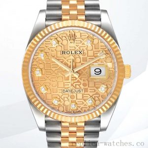 Rolex Datejust Men's m126233-0033 36mm Stainless Steel Silver-tone
