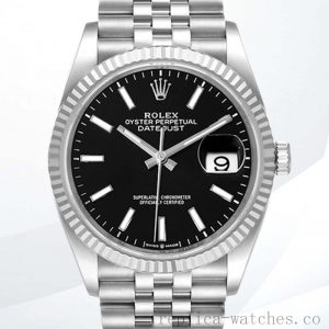 Rolex Datejust Men's 126234BKSJ 36mm Black Dial