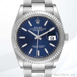 Rolex Datejust Men's 126234BLSO 36mm Stainless Steel