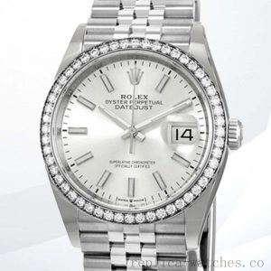 Rolex Datejust 36mm Ladies m126284rbr-0005 Silver Dial