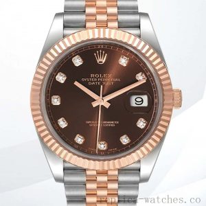 Rolex Datejust Men's m126331-0004 41mm Jubilee Bracelet/Oyster Bracelet Chocolate Dial