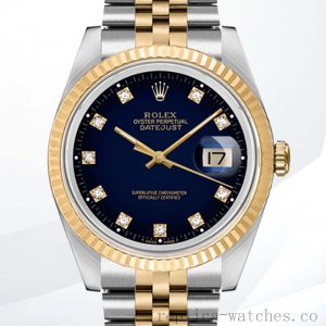 Rolex Datejust Men's 36mm 16233BLDJ Blue Vignette Dial