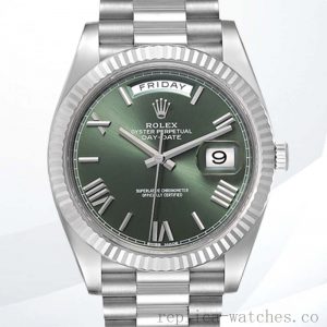 Rolex Day-Date 40mm m228239-0033 Men's Silver-tone Automatic