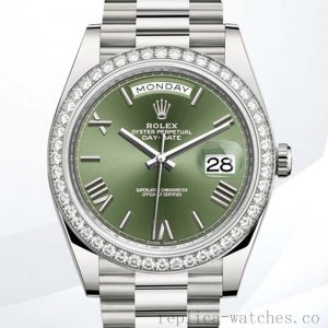 Rolex Day-Date 40mm 228349GNRP Men's Jubilee Bracelet Watch