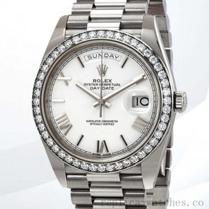 Rolex Day-Date 40mm Men's 228349WRP Diamond Bezel