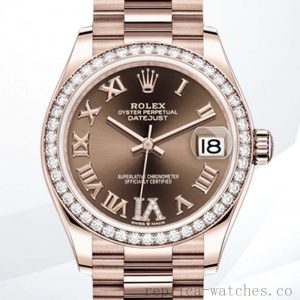 Rolex Datejust Ladies m278285rbr-0016 31mm Watch Chocolate Dial