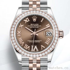 Rolex Datejust 31mm Ladies m278381rbr-0006 Silver-tone Chocolate Dial