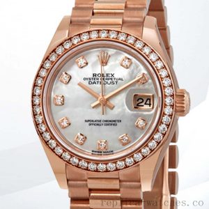 Rolex Datejust 28mm m279135rbr-0010 Ladies Automatic Diamond Bezel