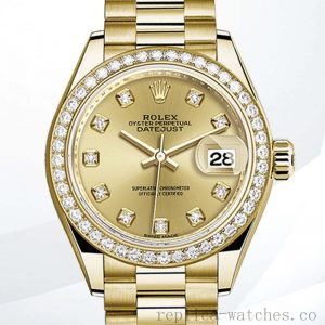 Rolex Datejust m279138rbr-0023 Ladies 28mm Diamond Bezel Automatic