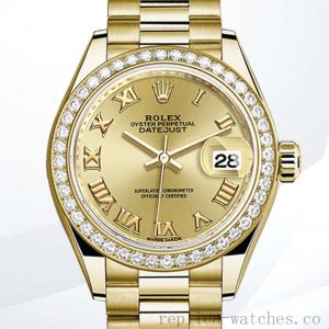 Rolex Datejust m279138rbr-0021 28mm Ladies Gold-tone