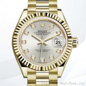 Rolex Datejust m279138rbr-0019 Ladies 28mm President Bracelet/Jubilee Bracelet