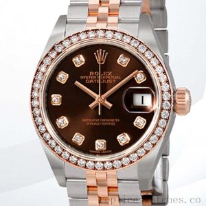 Rolex Datejust Ladies m279381rbr-0011 28mm Chocolate Dial Silver-tone