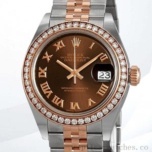 Rolex Datejust m279381rbr-0009 Ladies 28mm Watch Diamond Bezel