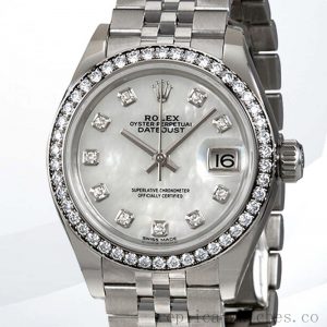 Rolex Datejust 28mm m279384rbr-0011 Ladies Mother of Pearl Dial