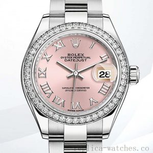 Rolex Datejust Ladies m279384rbr-0006 28mm Oyster Bracelet Diamond Bezel