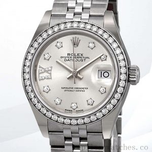 Rolex Datejust Ladies m279384rbr-0021 28mm Automatic Silver-tone