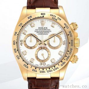 Rolex Daytona Men's 40mm 116518-0001 Leather Strap Gold-tone