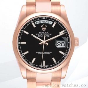 Rolex Day-Date Men's 118205 36mm Rose Gold-tone President Bracelet/Oyster Bracelet