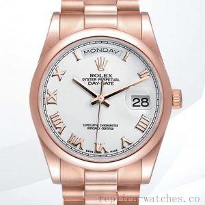 Rolex Day-Date 118205 Men's 36mm Stainless Steel Automatic