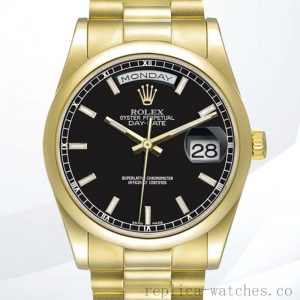 Rolex Day-Date Men's 36mm 118208 Automatic Gold-tone