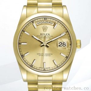 Rolex Day-Date Men's 118208-0062 36mm Automatic President Bracelet/Oyster Bracelet
