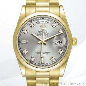 Rolex Day-Date Men's 118208 36mm Stainless Steel