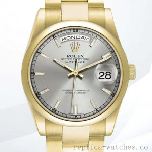 Rolex Day-Date Men's 36mm 118208 Grey Dial