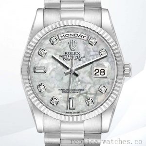 Rolex Day-Date Men's 118239-0080 36mm Stainless Steel President Bracelet/Oyster Bracelet