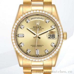 Rolex Day-Date m118348-0042 36mm Men's Automatic Champagne Dial