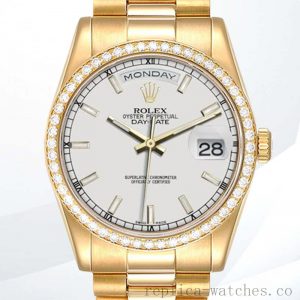 Rolex Day-Date 36mm m118348-0098 Men's Automatic Oyster Bracelet/President Bracelet