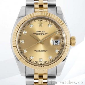 Rolex Datejust m126333-0012 Men's 41mm Watch Champagne Dial