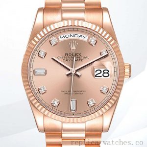 Rolex Day-Date 36mm Men's m128235-0009 Rose Gold-tone
