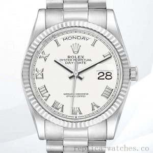 Rolex Day-Date 36mm m128239-0038 Men's White Dial