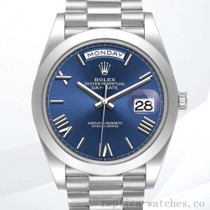 Rolex Day-Date 228206 Men's 40mm President Bracelet Stainless Steel