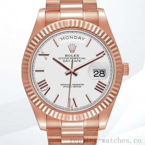Rolex Day-Date Men's 40mm m228235-0032 Rose Gold-tone Watch