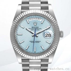 Rolex Day-Date Men's m228236-0005 40mm Stainless Steel President Bracelet