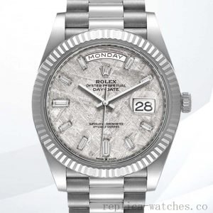 Rolex Day-Date Men's 40mm m228236-0011 Stainless Steel President Bracelet