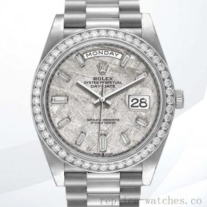 Rolex Day-Date 40mm m228349rbr-0040 Men's Watch Diamond Bezel